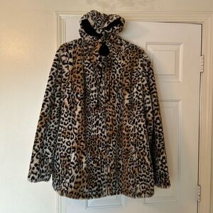 Faux fur leopard print LIVI jacket